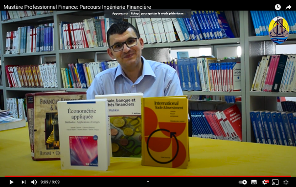 Vidéo d'information sur le Mastère Professionnel Finance: Parcours Ingénierie Financière